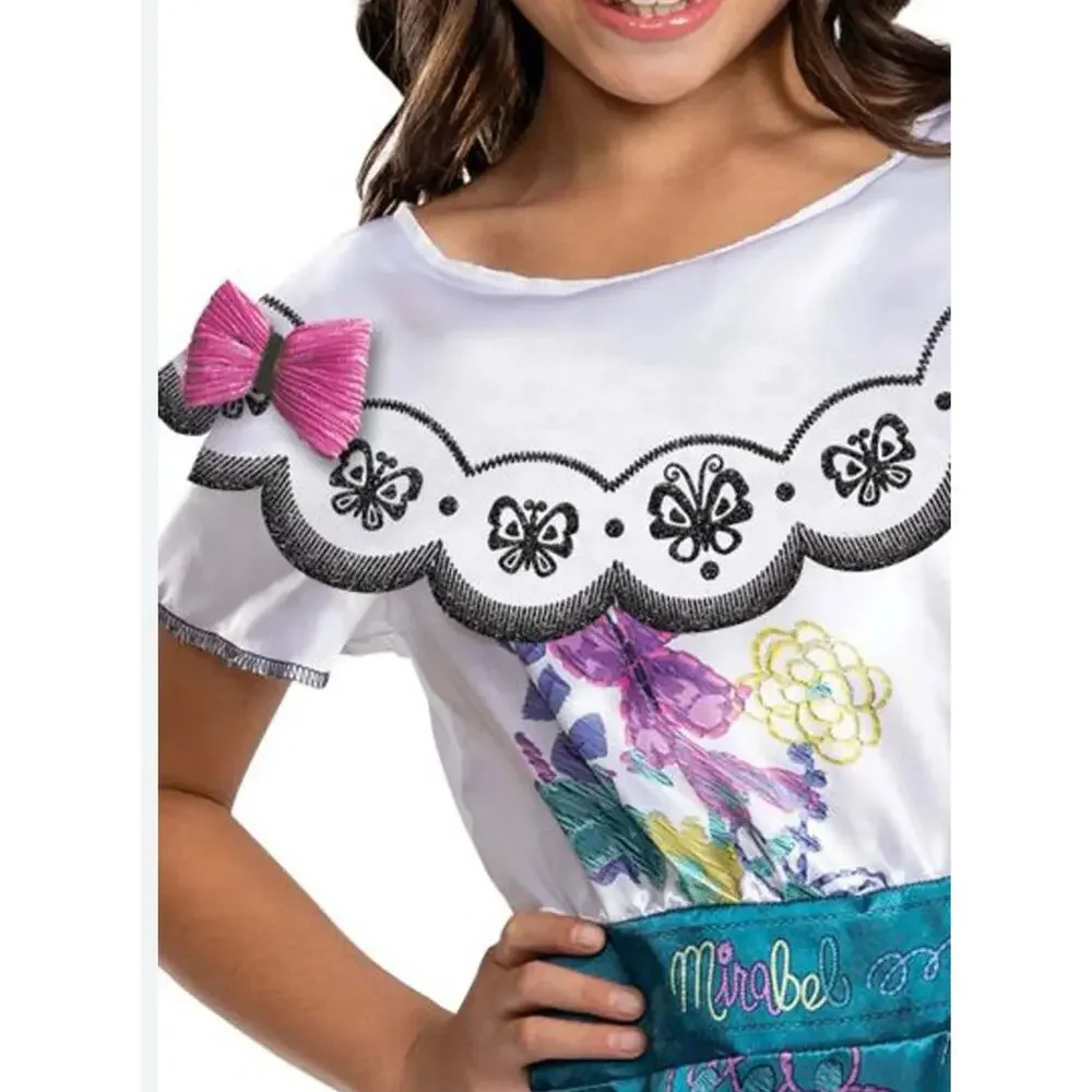DISNEY Encanto Mirabel Girls Dress Up Costume Size 7 8 Medium